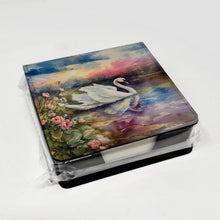 Load image into Gallery viewer, Swan PU Leather Note Paper Holder