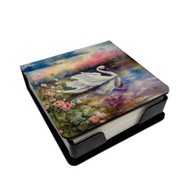 Load image into Gallery viewer, Swan PU Leather Note Paper Holder