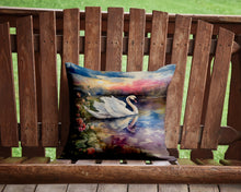Load image into Gallery viewer, Swan Throw Pillow - 14x14 Decorative Pillow – Art for Your Home &amp; Patio
