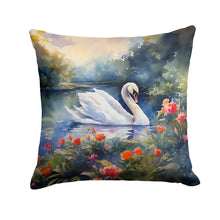 Load image into Gallery viewer, Swan Throw Pillow - 14x14 Decorative Pillow – Art for Your Home &amp; Patio