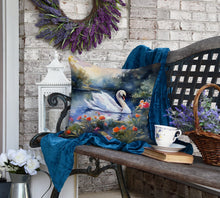 Load image into Gallery viewer, Swan Throw Pillow