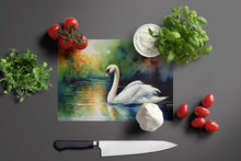 Load image into Gallery viewer, Swan Glass Cutting Boards – Durable, Decorative Kitchen Art