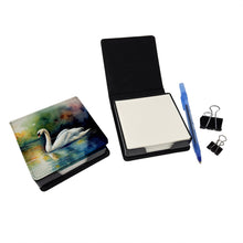 Load image into Gallery viewer, Swan PU Leather Note Paper Holder