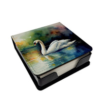 Load image into Gallery viewer, Swan PU Leather Note Paper Holder