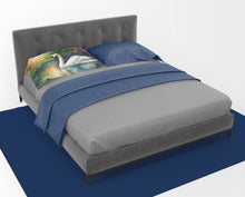 Load image into Gallery viewer, Swan Standard Pillowcase – Artistic Decorative Front, White Back