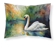 Load image into Gallery viewer, Swan Standard Pillowcase – Artistic Decorative Front, White Back