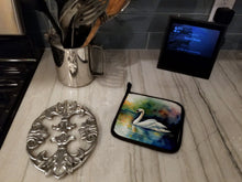 Load image into Gallery viewer, Swan Pot Holders - Set of 2 Decorative Kitchen Helpers | Made in the USA