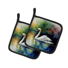 Load image into Gallery viewer, Swan Pot Holders - Set of 2 Decorative Kitchen Helpers | Made in the USA
