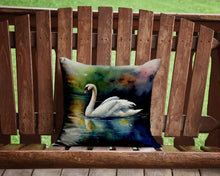 Load image into Gallery viewer, Swan Throw Pillow - 14x14 Decorative Pillow – Art for Your Home &amp; Patio