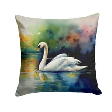 Load image into Gallery viewer, Swan Throw Pillow - 14x14 Decorative Pillow – Art for Your Home &amp; Patio