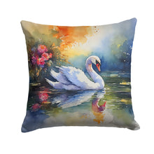 Load image into Gallery viewer, Swan Throw Pillow - 14x14 Decorative Pillow – Art for Your Home &amp; Patio