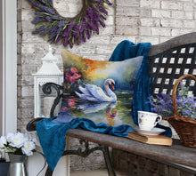 Load image into Gallery viewer, Swan Throw Pillow