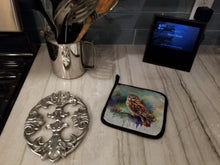 Load image into Gallery viewer, Tawny Owl Pot Holders - Set of 2 Decorative Kitchen Helpers | Made in the USA