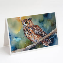 Load image into Gallery viewer, Tawny Owl Greeting Cards - Blank Note Cards – 8-Pack of Artist-Designed Cards with Envelopes
