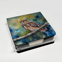 Load image into Gallery viewer, Tawny Owl PU Leather Note Paper Holder