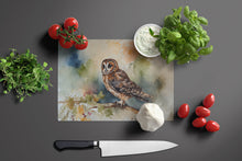 Load image into Gallery viewer, Tawny Owl Glass Cutting Boards – Durable, Decorative Kitchen Art