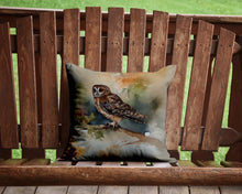 Load image into Gallery viewer, Tawny Owl Throw Pillow - 14x14 Decorative Pillow – Art for Your Home &amp; Patio