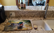 Load image into Gallery viewer, Wood Duck Dish Drying Mat