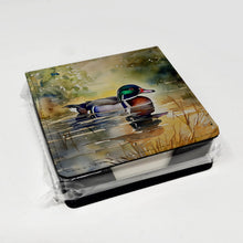Load image into Gallery viewer, Wood Duck PU Leather Note Paper Holder