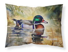 Load image into Gallery viewer, Wood Duck Standard Pillowcase – Artistic Decorative Front, White Back