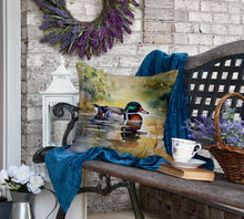 Load image into Gallery viewer, Wood Duck Throw Pillow