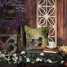 Load image into Gallery viewer, Wood Duck Throw Pillow