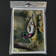 Load image into Gallery viewer, Wood Duck Greeting Cards - Blank Note Cards – 8-Pack of Artist-Designed Cards with Envelopes
