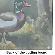 Load image into Gallery viewer, Wood Duck Glass Cutting Boards – Durable, Decorative Kitchen Art