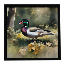 Load image into Gallery viewer, Wood Duck Framed Metal Print