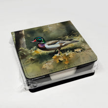 Load image into Gallery viewer, Wood Duck PU Leather Note Paper Holder