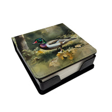 Load image into Gallery viewer, Wood Duck PU Leather Note Paper Holder
