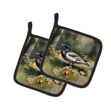 Load image into Gallery viewer, Wood Duck Pot Holders - Set of 2 Decorative Kitchen Helpers | Made in the USA