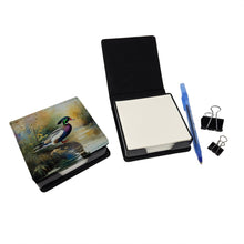 Load image into Gallery viewer, Wood Duck PU Leather Note Paper Holder
