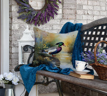 Load image into Gallery viewer, Wood Duck Throw Pillow