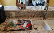 Load image into Gallery viewer, Cookies with Santa Claus Dish Drying Mat
