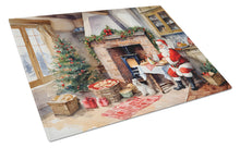 Load image into Gallery viewer, Cookies with Santa Claus Glass Cutting Boards – Durable, Decorative Kitchen Art Large