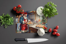 Load image into Gallery viewer, Cookies with Santa Claus Babbo Natale Glass Cutting Boards – Durable, Decorative Kitchen Art Large