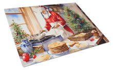 Load image into Gallery viewer, Cookies with Santa Claus Babbo Natale Glass Cutting Boards – Durable, Decorative Kitchen Art Large