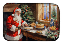 Load image into Gallery viewer, Cookies with Santa Claus Dish Drying Mat