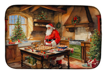 Load image into Gallery viewer, Cookies with Santa Claus Father Christmas Dish Drying Mat