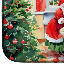 Load image into Gallery viewer, Cookies with Santa Claus Mrs. Claus Dish Drying Mat