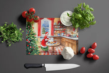 Load image into Gallery viewer, Cookies with Santa Claus Mrs. Claus Glass Cutting Boards – Durable, Decorative Kitchen Art Large
