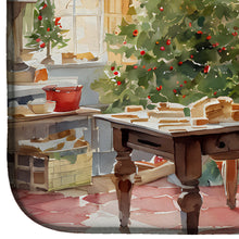 Load image into Gallery viewer, Cookies with Santa Claus Mrs. Claus Dish Drying Mat