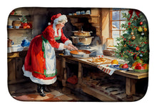 Load image into Gallery viewer, Cookies with Santa Claus Mrs. Claus Dish Drying Mat