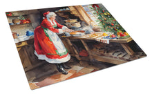 Load image into Gallery viewer, Cookies with Santa Claus Mrs. Claus Glass Cutting Boards – Durable, Decorative Kitchen Art Large