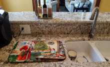 Load image into Gallery viewer, Cookies with Santa Claus Papa Noel Dish Drying Mat