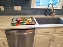 Load image into Gallery viewer, Cookies with Santa Claus Papa Noel Dish Drying Mat