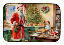 Load image into Gallery viewer, Cookies with Santa Claus Papa Noel Dish Drying Mat