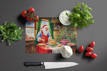Load image into Gallery viewer, Cookies with Santa Claus Papa Noel Glass Cutting Boards – Durable, Decorative Kitchen Art Large