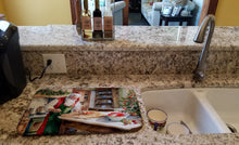 Load image into Gallery viewer, Cookies with Santa Claus Dish Drying Mat